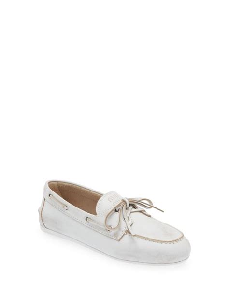 Miu Miu boat shoes